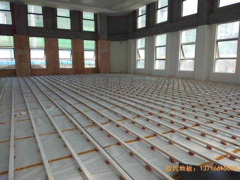 遵義仁懷市茅臺文體中心運動(dòng)地板施工案例