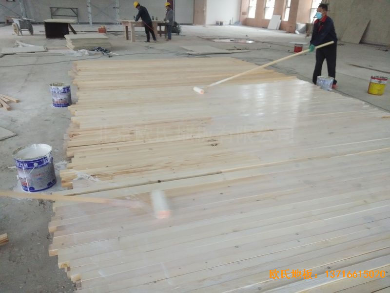 遵義仁懷市茅臺文體中心運動(dòng)地板施工案例